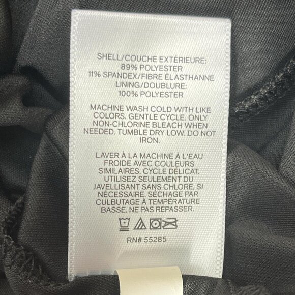 Express Black Corduroy Feel Long Sleeve Dress Size S - Picture 5 of 6